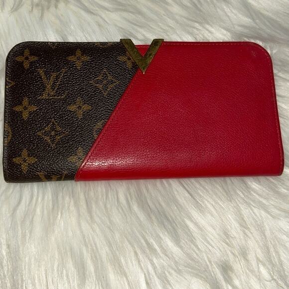 Louis Vuitton Monogram Canvas Cerise Leather Kimono Wallet - Picture 2 of 16